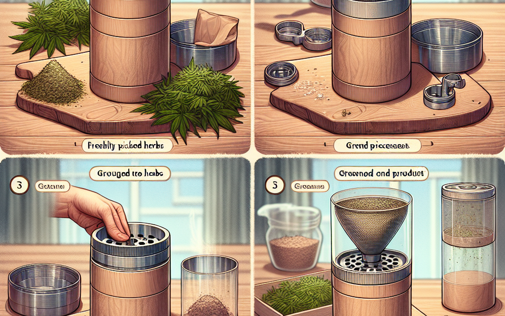 L&rsquo;utilisation et le fonctionnement d&rsquo;un grinder ou moulin a herbes